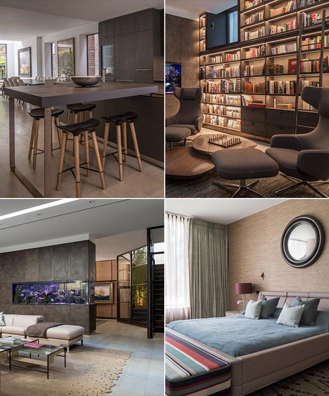 Roselind Wilson Design Antrim Grove kitchen library bedroom tv room