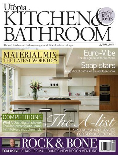 cover of utopia kitchen and bathroom magazine april 2013 issue