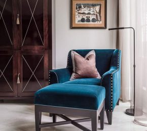 Luxury interior design reading corner by roselind wilson design