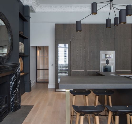 Roselind Wilson Design Belsize Park open plan kitchen