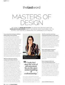 masters of design interview with roselind wilson