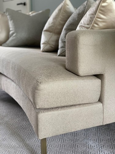 bespoke curved sofa design details roselind wilson design