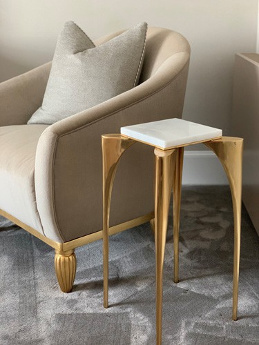 bespoke side table design details roselind wilson design