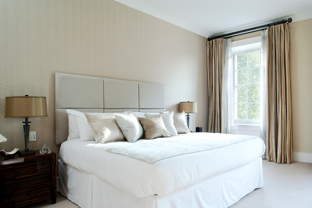 Guest bedroom layering