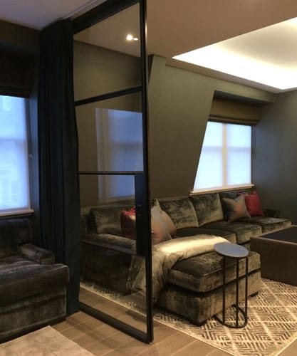 make the most of open-plan living using an interior glass door