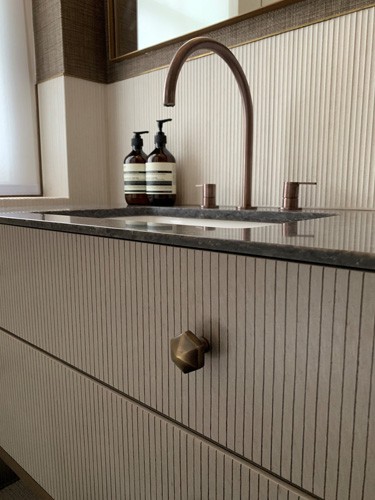 textured bathroom design details roselind wilson design