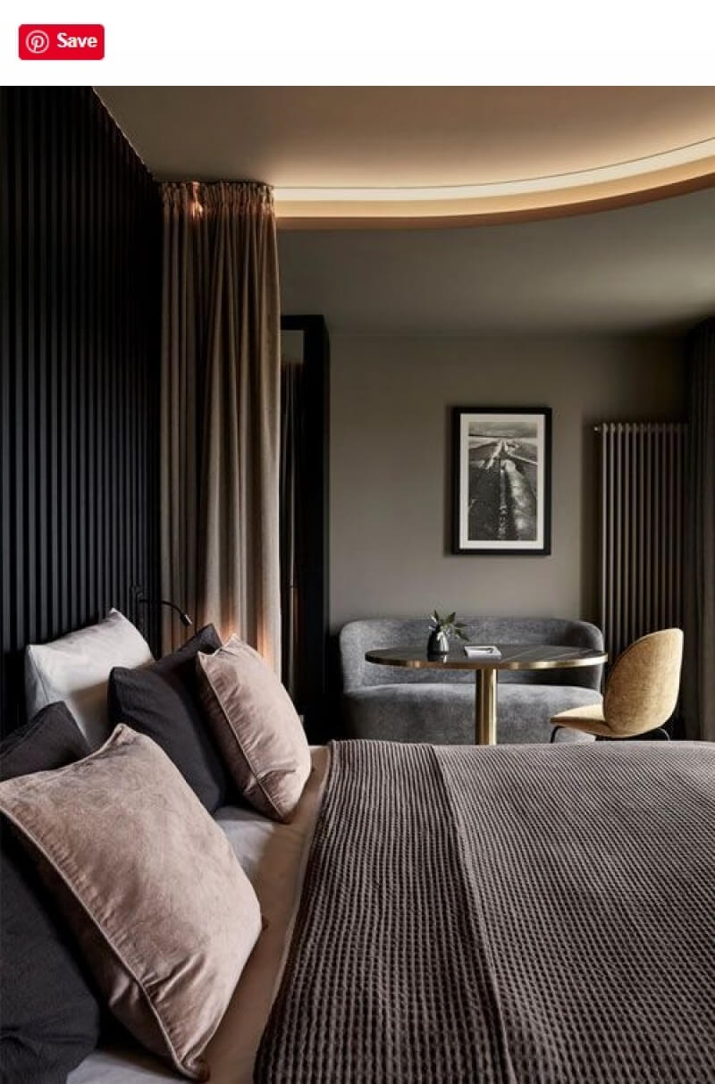 grey bedroom interior