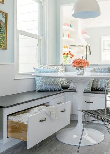 Breakfast Nook with storage 